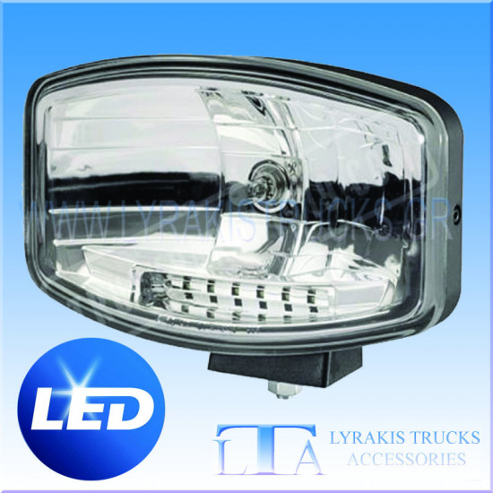 ΠΡΟΒΟΛΕΑΣ ΟΒΑΛ ΤΥΠΟΥ  320 ME 6 LED ΠΟΡΕΙΑΣ  24V