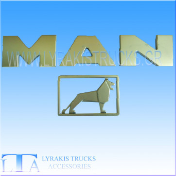 MAN TGA XL-XXL ΣΗΜΑ ΛΕΞΗ ΜΑΝ ΜΕ ΛΙΟΝΤΑΡΙ (ΣΕΤ)