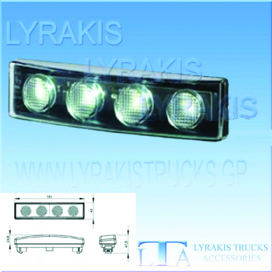 SCANIA R 730 ΦΑΝΑΡΙ ΓΥΣΟΥ LED ΛΕΥΚΟ 
