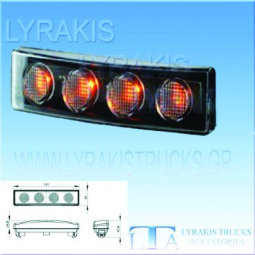 ΦΑΝΑΡΙ ΓΥΣΟΥ 144 LED ΠΟΡΤΟΚΑΛΙ