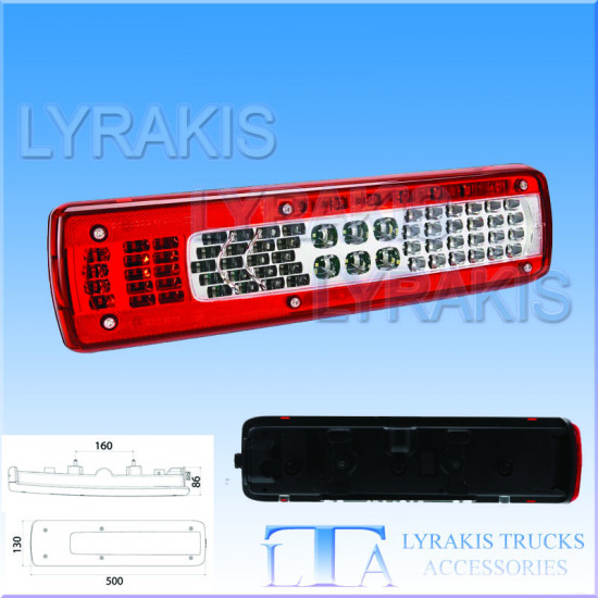 ΦΑΝΑΡΙ ΠΙΣΙΝΟ ΜΕΓΑΛΟ VOLVO FH4 LED ΜΕ ΑΡΙΘΜΟ ΠΙΝΑΚΙΔΑΣ ΓΝΗΣΙΟ ΑΡΙΣΤΕΡΟ