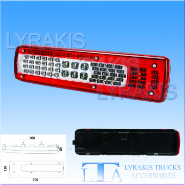 ΦΑΝΑΡΙ ΠΙΣΙΝΟ ΜΕΓΑΛΟ VOLVO FH4 LED ΜΕ ΒΟΜΒΗΤΗ ΟΠΙΣΘΕΝ ΓΝΗΣΙΟ ΔΕΞΙΟ
