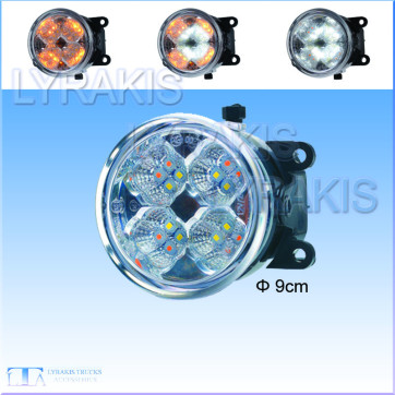 ΠΡΟΒΟΛΕΑΣ LED ΜΕ ΦΛΑΣ  12-24v  ΦΩΣ ΜΠΡΟΣΤΙΝΗΣ ΘΕΣΗΣ ΛΕΥΚΟ 1W   ΦΛΑΣ 3W 