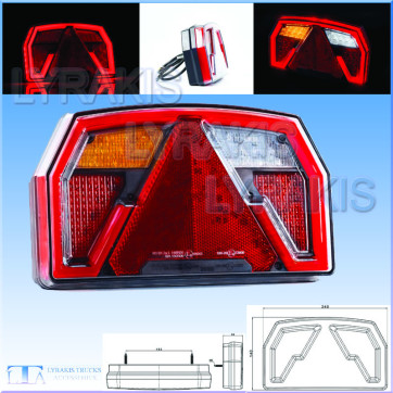 ΦΑΝΑΡΙ ΠΙΣΙΝΟ LED-ΝΕΟΝ 12-24V ΤΡΕΗΛΕΡ ΣΤΟΠ-ΠΟΡΕΙΑΣ-ΟΜΙΧΛΗΣ-ΦΛΑΣ-ΟΠΙΣΘΕΝ-ΑΝΤΑΝΑΚΛΑΣΤΙΚΟ ΤΡΙΓΩΝΟ-ΦΩΣ ΑΡΙΘΜΟΥ   (7ΦΩΤΟ)  ΑΡΙΣΤΕΡΟ  FRIS. 12-24V 24 Χ14 ΕΚ