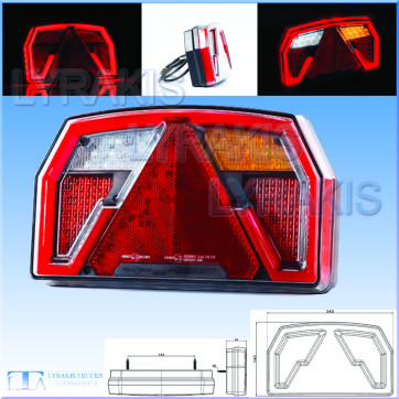 ΦΑΝΑΡΙ ΠΙΣΙΝΟ LED-ΝΕΟΝ 12-24V ΤΡΕΗΛΕΡ ΣΤΟΠ-ΠΟΡΕΙΑΣ-ΟΜΙΧΛΗΣ-ΦΛΑΣ-ΟΠΙΣΘΕΝ-ΑΝΤΑΝΑΚΛΑΣΤΙΚΟ ΤΡΙΓΩΝΟ-ΦΩΣ ΑΡΙΘΜΟΥ   (7ΦΩΤΟ)  ΔΕΞΙΟ  FRIS. 12-24V 24 Χ14 ΕΚ