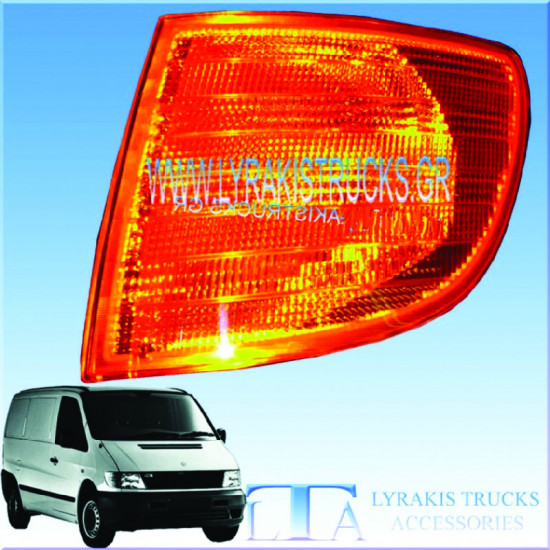 ΦΛΑΣ MERCEDES VITO ΚΙΤΡΙΝΟ ΔΙΠΛΑ ΑΠΌ ΦΑΝΑΡΙ ΜΟΝΤ 96-02 ΑΡΙΣΤΕΡΟ