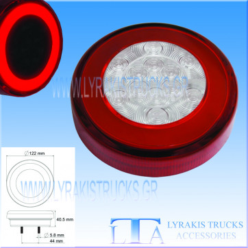 ΦΑΝΑΡΙ LED ΣΤΡΟΓΓΥΛΟ FLAT Φ12 ΝΕΟΝ ΜΕ ΔΑΧΤΥΛΙΔΙ ΕΞΩΤΕΡΙΚΟ ΚΑΙ ΦΛΑΣ ΜΕΣΑ