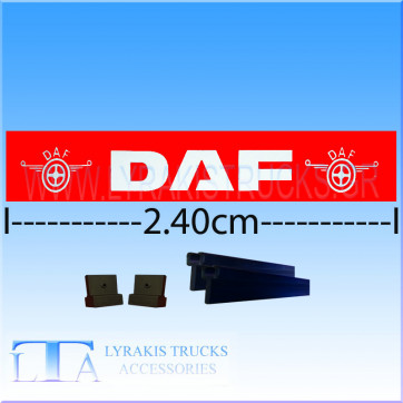 ΛΑΣΠΟΤΗΡΑΣ DAF 240 KOKKINOΣ ΜΕ ΛΕΥΚΟ ΣΗΜΑ ΜΟΝΟΚΟΜΜΑΤΟΣ ΣΥΡΤΑΡΩΤΟΣ ΚΟΜΠΛΕ ΜΕ ΒΕΡΓΕΣ ΚΑΙ ΣΤΟΠ ΙΤΑΛΙΚΟΣ