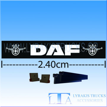 ΛΑΣΠΟΤΗΡΑΣ DAF 240 ΜΑΥΡΟΣ ΜΕ ΛΕΥΚΟ ΣΗΜΑ ΜΟΝΟΚΟΜΜΑΤΟΣ ΣΥΡΤΑΡΩΤΟΣ ΚΟΜΠΛΕ ΜΕ ΒΕΡΓΕΣ ΚΑΙ ΣΤΟΠ ΙΤΑΛΙΚΟΣ