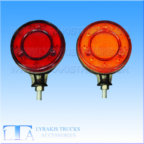 ΣΚΟΥΛΑΡΙΚΙ  Φ10 ΜΕ 30 LED ΚΟΚΚΙΝΟ/ΠΟΡΤΟΚΑΛΙ