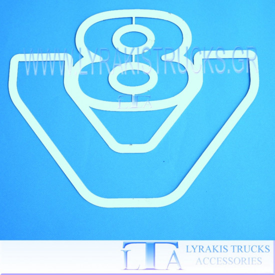 ΣΗΜΑ V8 ΜΕΓΑΛΟ ΠΕΡΙΓΡΑΜΜΑ 30cm